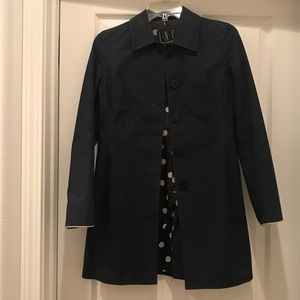 INC Navy Walking coat Sz P/XS
